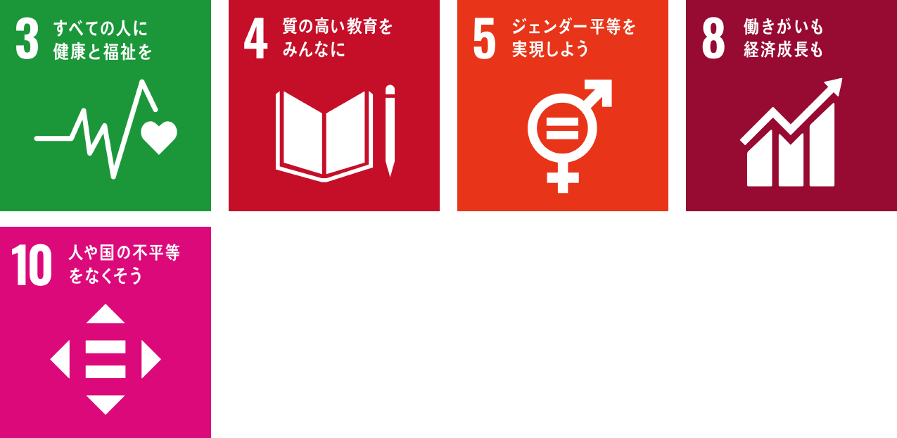 sdgsパネル3,4,5,8,10